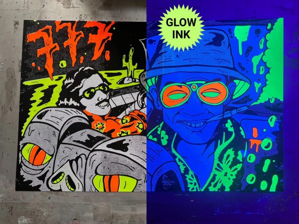 Bat Country – Psychedelic Fear & Loathing Fan Art (Glow in the Dark)