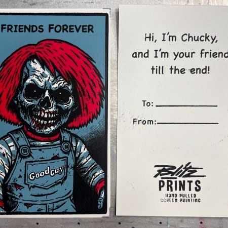 Chucky Zombie Valentine’s Day Card