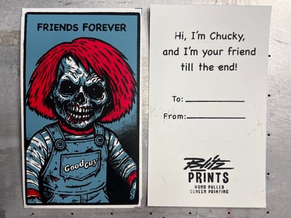 Chucky Zombie Valentine’s Day Card