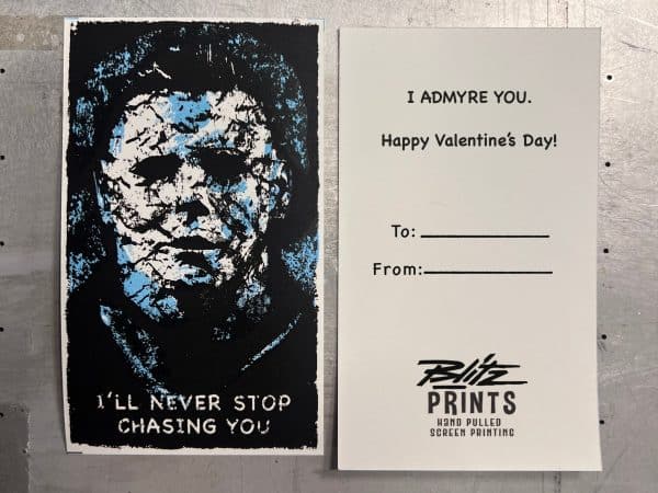 Michael Myers Zombie Valentine’s Day Card